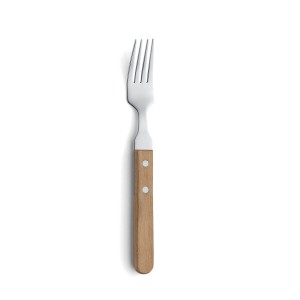 Meat Fork Amefa Pizza Bois Brown Metal (12 Units) (Pack 12x) |  Kni...