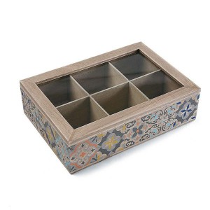 Teebox Versa Holz 17 x 7 x 24 cm |  Weiteres Zubehör und Kochgeschi...