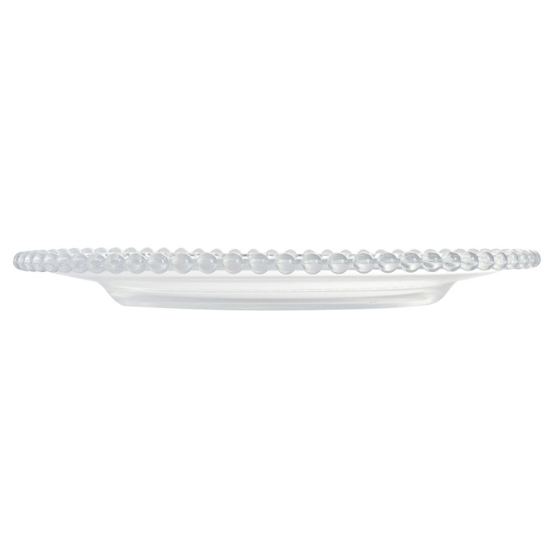 Flacher Teller Home ESPRIT Durchsichtig Kristall 27 X 27 X 2,6 CM |...