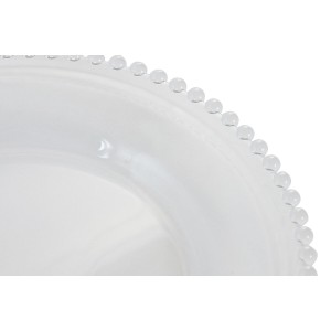 Flat Plate Home ESPRIT Transparent Crystal 27 X 27 X 2,6 CM |  Plat...