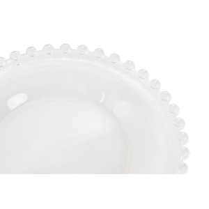 Flat Plate Home ESPRIT Transparent Crystal 15,6 x 15,6 x 1,7 cm |  ...