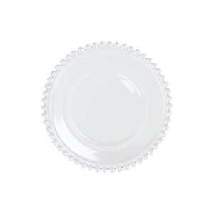 Flacher Teller Home ESPRIT Durchsichtig Kristall 15,6 x 15,6 x 1,7 ...
