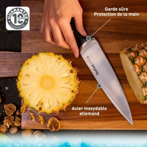 Küchenmesser Tefal K23207 Schwarz 7" Edelstahl 20 cm |  Messer und ...