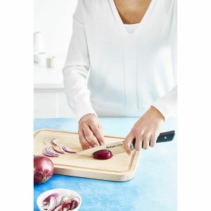 Kitchen Knife Tefal K23203 Black 7" Stainless steel Plastic 15 cm