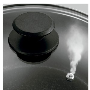 Casserole with Lid Fagor VIVANT 24 NEGRA Black Aluminium 4,8 L |  P...
