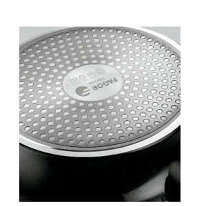 Casserole with Lid Fagor VIVANT 24 NEGRA Black Aluminium 4,8 L |  P...