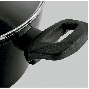 Casserole with Lid Fagor VIVANT 24 NEGRA Black Aluminium 4,8 L |  P...