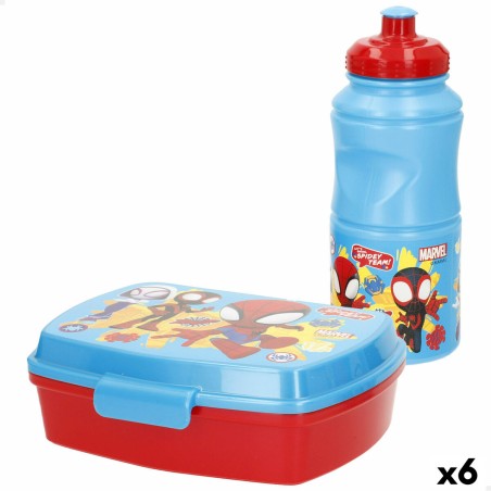 Lunch box Spidey 380 ml 17 x 5,5 x 13,5 cm Bottle (6 Units) |  Lunc...