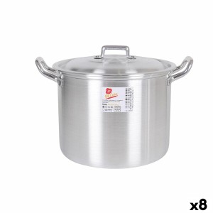 Casserole with Lid Aluminium 27 x 22 x 20 cm (8 Units) |  Pans and ...