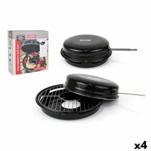 Barbecue Portable Algon Black 47 x 33 x 12 cm (4 Units) (Ø 30 cm) |...