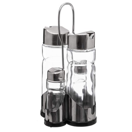Salt Shaker with Lid Secret de Gourmet Multicolour Transparent Glas...