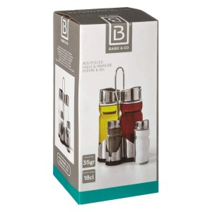 Salière avec couvercle Secret de Gourmet Multicouleur Transparent v...