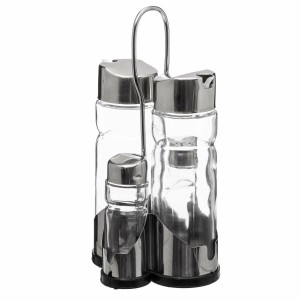Salt Shaker with Lid Secret de Gourmet Multicolour Transparent Glas...