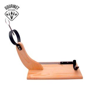 Wooden Ham Stand EDM Brown Wood Pine 35 x 1,5 cm 41 x 44 cm |  Hams...