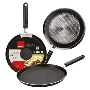 Crepe pan Ibili Aluminium Ø 23 cm 23 cm Black |  Pans and casserole...
