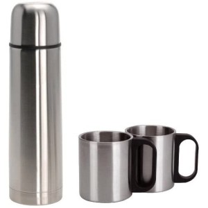 Travel thermos flask Redcliffs Stainless steel 1 L 2 Cups (3 Pieces...