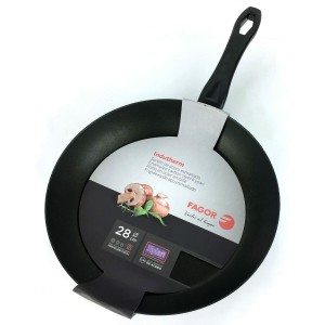 Pan FAGOR Indutherm Black Enamelled Steel (Ø 24 cm) |  Pans and cas...