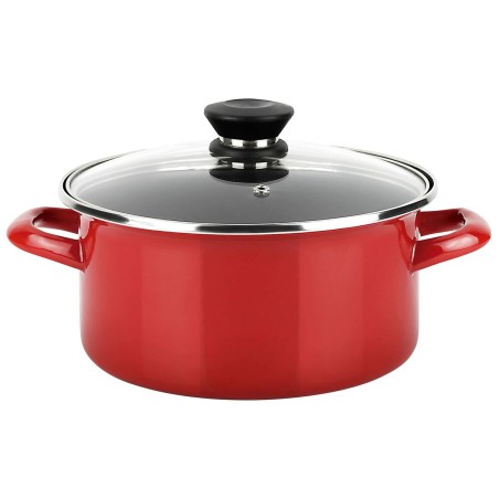 Casserole FAGOR Optimax Red Enamelled Steel (Ø 24 x 13 cm) |  Pans ...