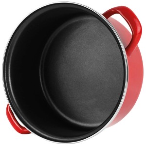 Casserole FAGOR Optimax Red Enamelled Steel (Ø 24 x 13 cm) |  Pans ...