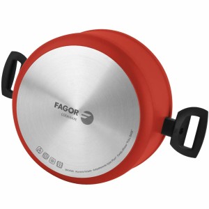 Casserole FAGOR Maxima Red Aluminium (Ø 20 x 10 cm) |  Pans and cas...