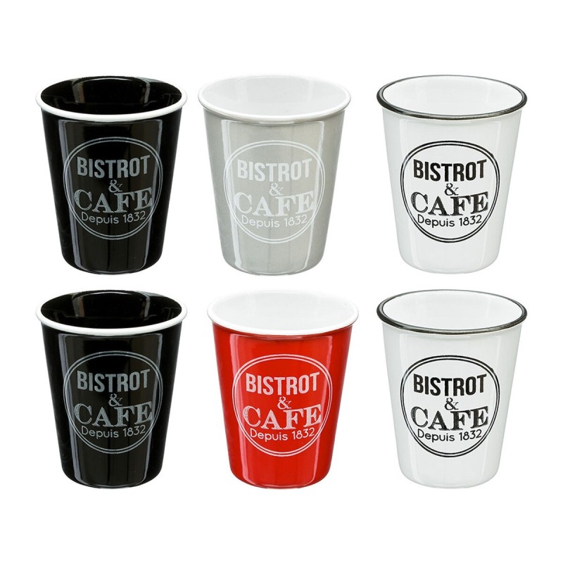 Coffee Set 5five Simply Smart Bistrot Multicolour 110 ml |  Cups an...