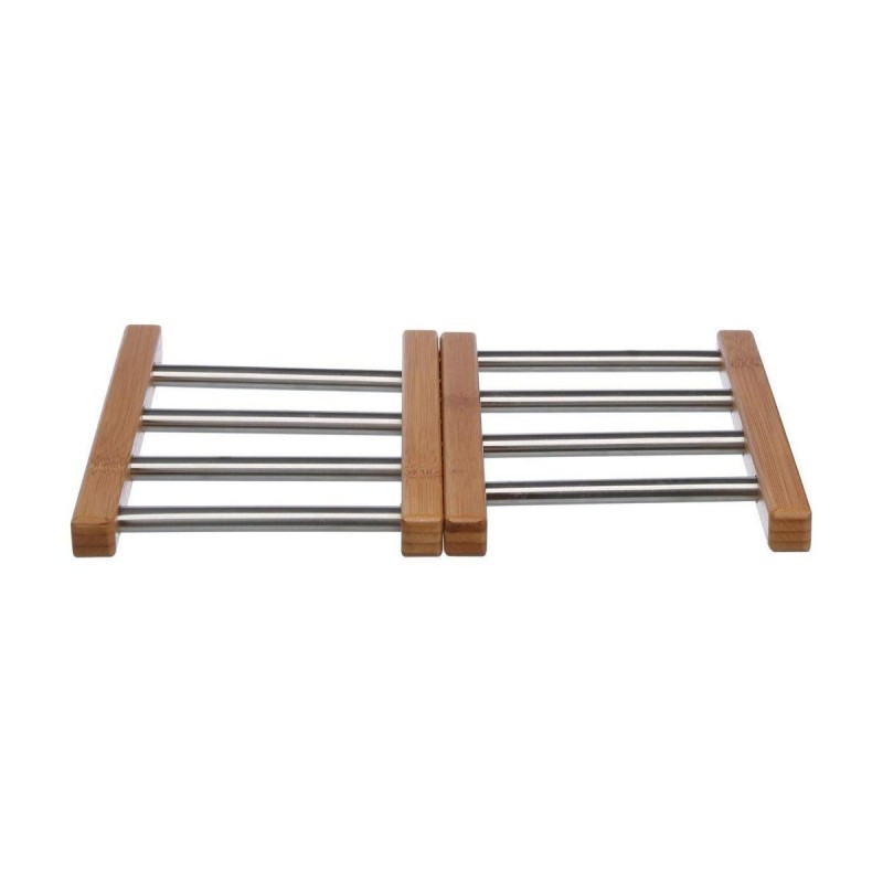 Untersetzer Secret de Gourmet natürlich Edelstahl 35,2 x 22,2 x 2 c...