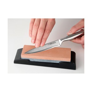 Messerschärfer Nirosta Edelstahl 19 x 6 cm |  Messer und Schleifste...