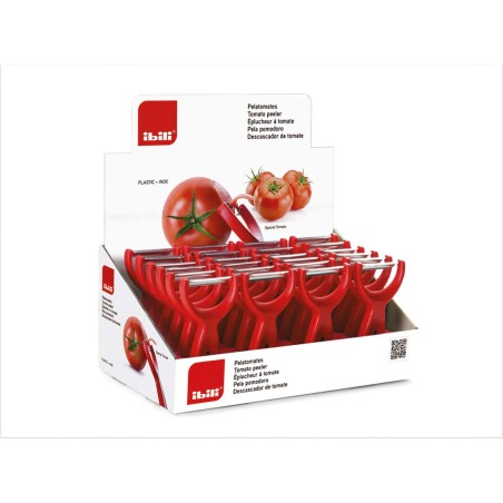 Obst- und Gemüseschäler Ibili 15 cm Rot Edelstahl |  Reiben, Fräsen...