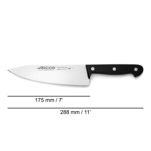 Küchenmesser Arcos 17,5 cm Schwarz |  Messer und Schleifsteine   | ...