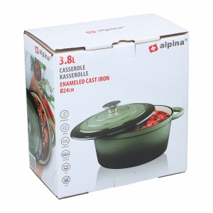 Casserole Alpina Green 3,8 L |  Pans and casseroles   | Chef Up