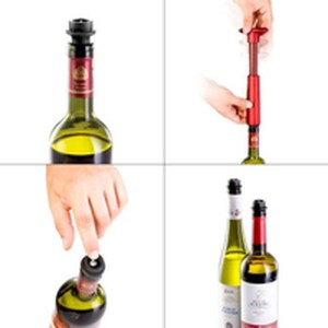 Vakuumpumpe Tescoma Rot Kunststoff 2 Stücke (2 Stück) |  Wein   | C...