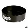 Gebäckbackform Quid Sweet Grey Schwarz Metall 26 x 6,8 cm (8 Stück)...