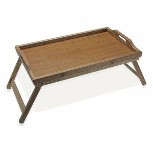 Folding Tray for Bed Versa Wood Bamboo (30 x 23 x 50 cm) |  Plates,...