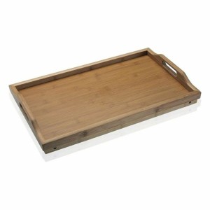 Plateau de lit pliable Versa Bois Bambou (30 x 23 x 50 cm) |  Assie...