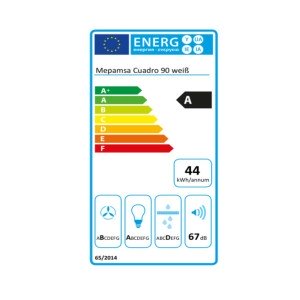 Conventional Hood Mepamsa CUADRO 90 BLANC 90 cm 200 W 61 dB White |...