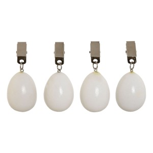 Tablecloth Clip Home ESPRIT White 3,5 x 3,5 x 5,5 cm |  Coasters, p...