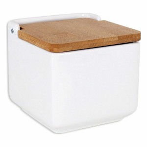 Salt Shaker with Lid La Mediterránea Bamboo 13 x 13 x 12,5 cm (12 U...