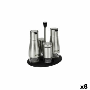 Condiment Set Quttin Stainless steel (8 Units) |  Spice and sauce b...