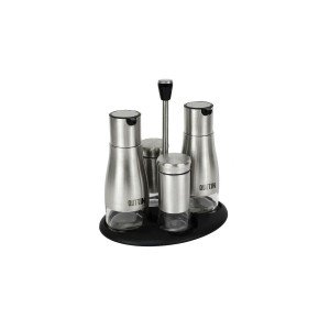 Condiment Set Quttin Stainless steel (8 Units) |  Spice and sauce b...