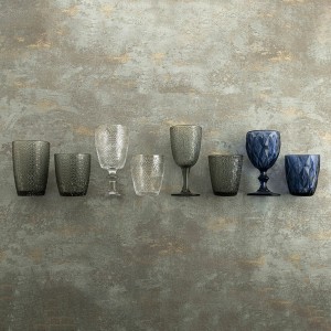 Set of glasses Bidasoa Ikonic Grey Glass 350 ml 6 Pieces |  Glasses...