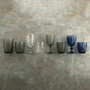Set of glasses Bidasoa Ikonic Grey Glass 350 ml 6 Pieces |  Glasses...