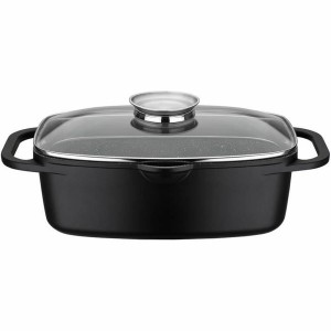 Casserole avec Couvercle Baumalu noir |  Poêles et casseroles   | C...