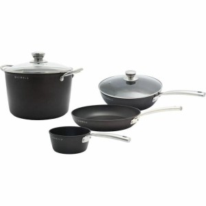 Batterie de Cuisine Baumalu Noir 4 Pièces |  Batteries de cuisine  ...