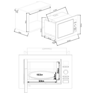 Micro-ondes avec Gril Continental Edison CEMO25GINE 25 L 900 W |  M...