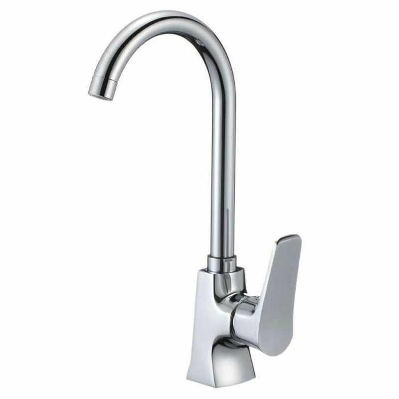 Mixer Tap Rousseau Grey Chrome Stainless steel Brass |  Taps   | Ch...