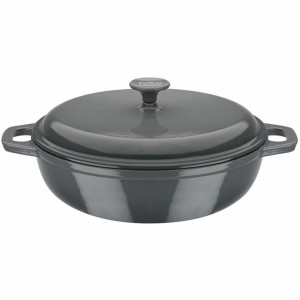 Casserole with lid GSW Grey Cream Stainless steel Ø 30 cm |  Pans a...