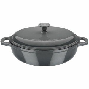 Casserole avec Couvercle GSW Gris Crème Acier inoxydable Ø 30 cm | ...