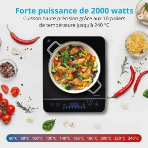 Plaque à Induction Medion Noir 2000 W |  Plaques de cuisson   | Che...
