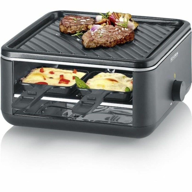 Raclette Severin RG2360 Schwarz noir 24 x 24 cm |  Grills und Grill...