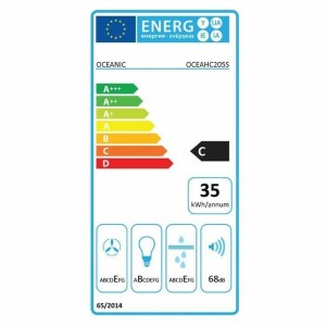 Konventioneller Rauchfang Oceanic OCEAHC205S Grau 205 m3/h |  Dunst...